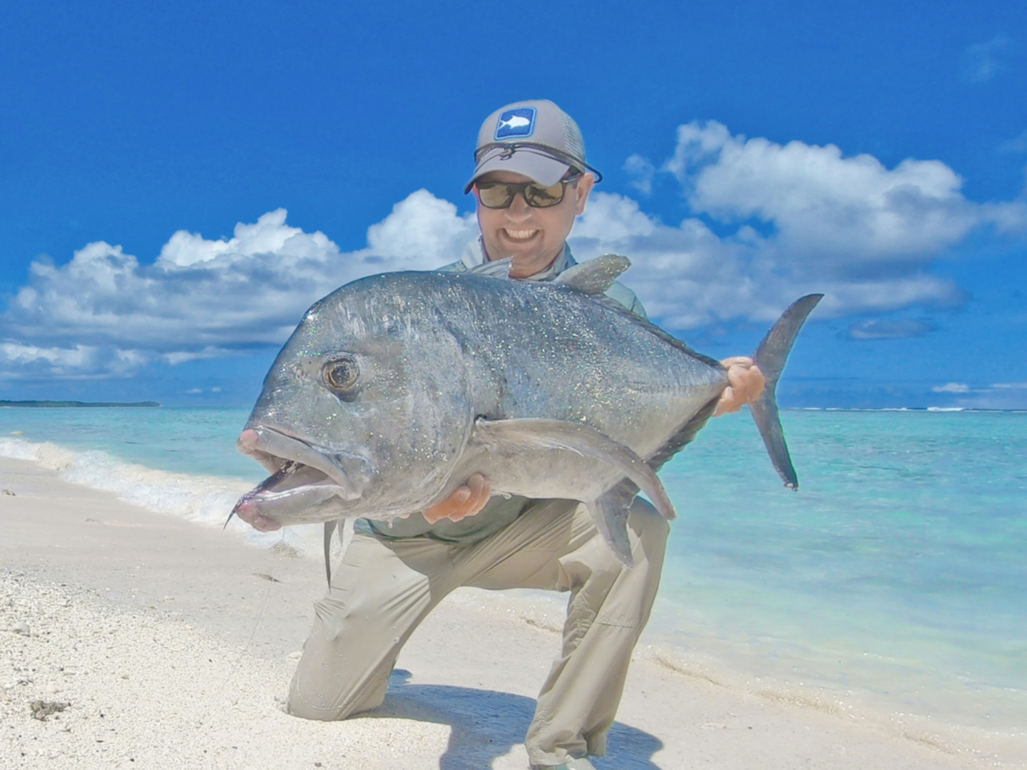 Chris Newsome - fly fishing for giant trevally