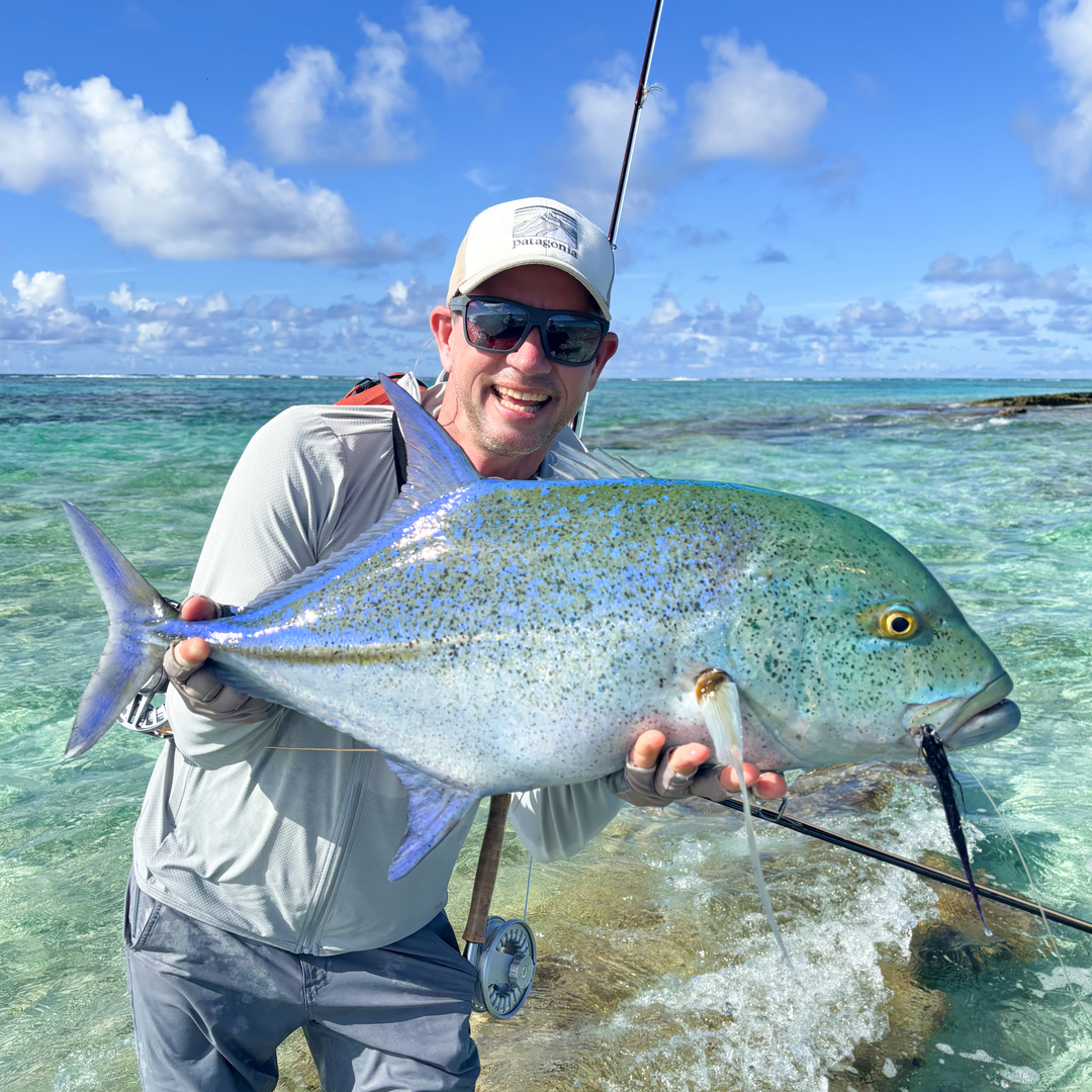Remote atoll fly fishing French Polynesia — untouched Tuamotu reef fishery accessible only by small plane
